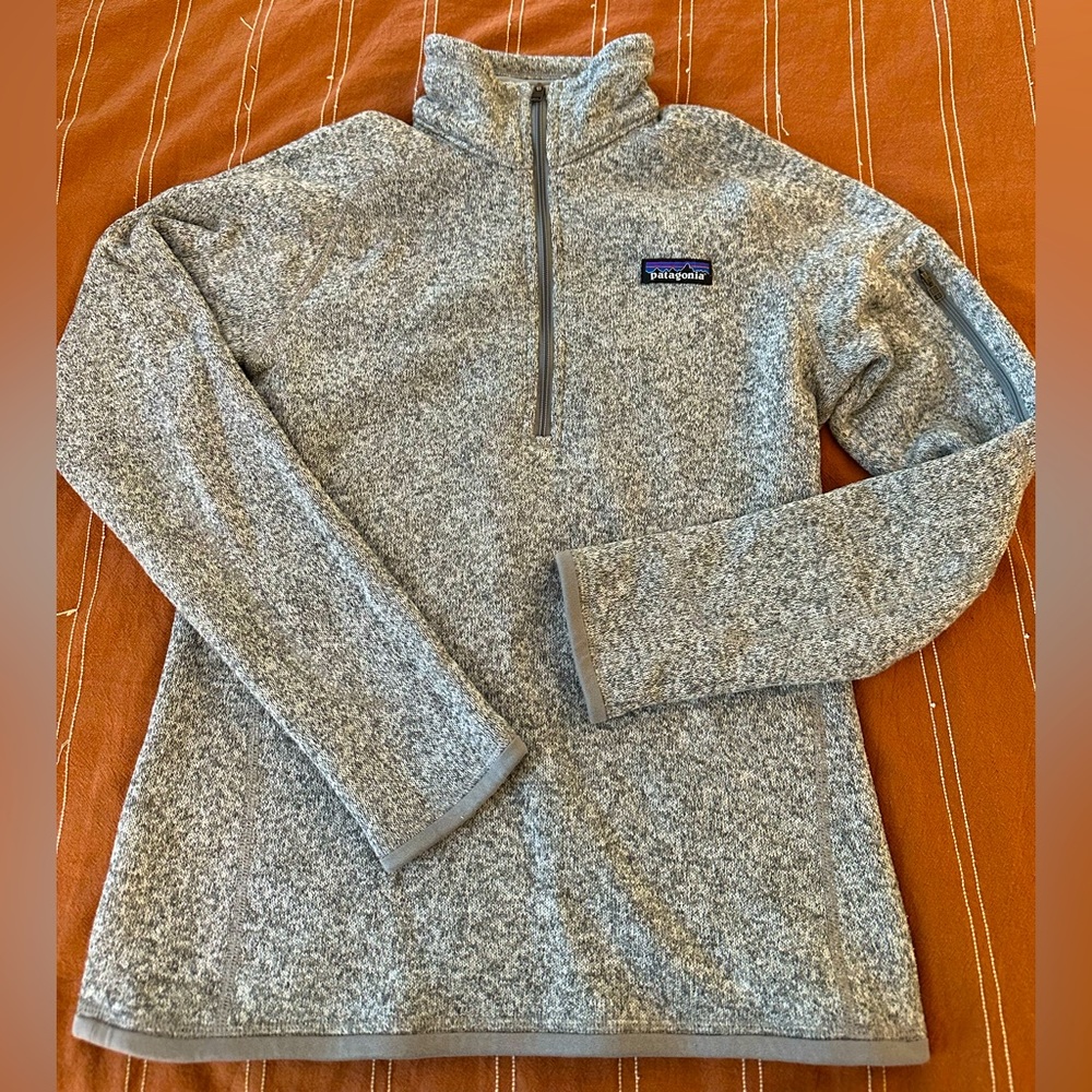 Patagonia Heather Gray Better Sweater QuarterZip